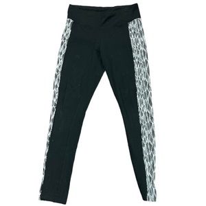 Eric & Lani Black Leggings With Side Graphic Print - image 1